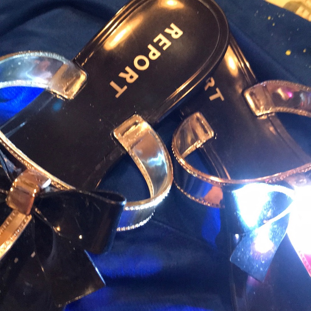 Report Black and Gold Sandals - Picture 2 of 3